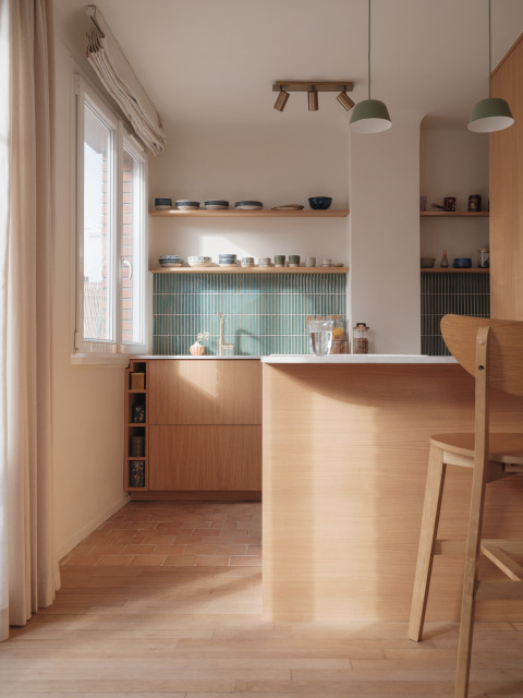 L'appartement MARAICHERS middelhavsstil-koekken