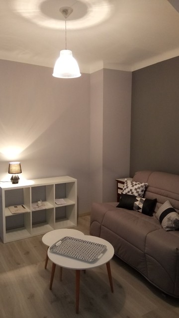 Studio graphique gris et blanc trendy-dagligstue