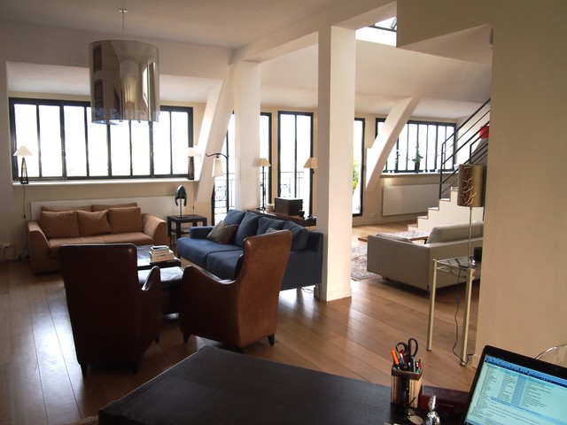 Duplex modern-wohnzimmer