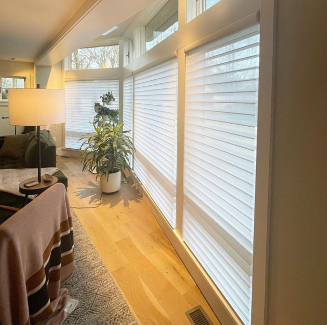 Silhouette and Nantucket Window Shadings Salón Filadelfia de Ambiance Design Houzz