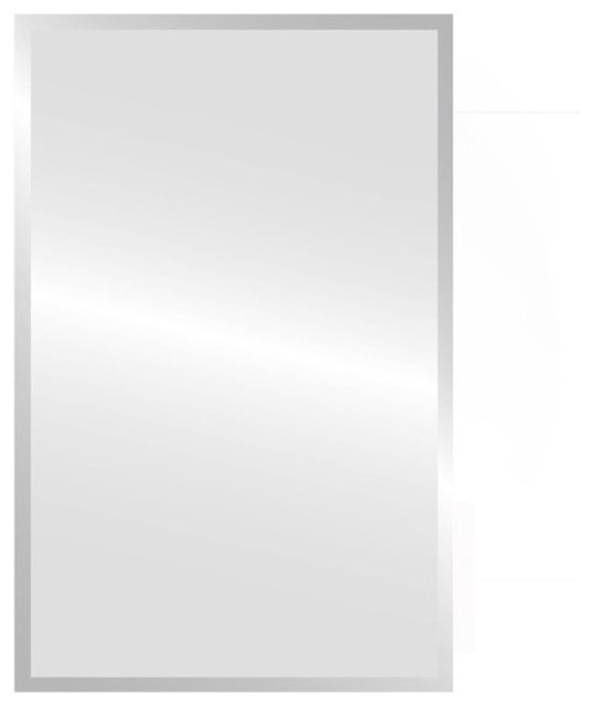 Bellaterra Stainless Steel Corner Mirror Cabinet