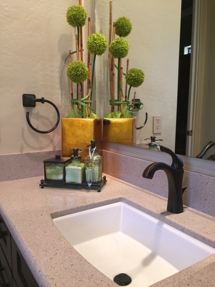Large transitional bathroom photo in Phoenix