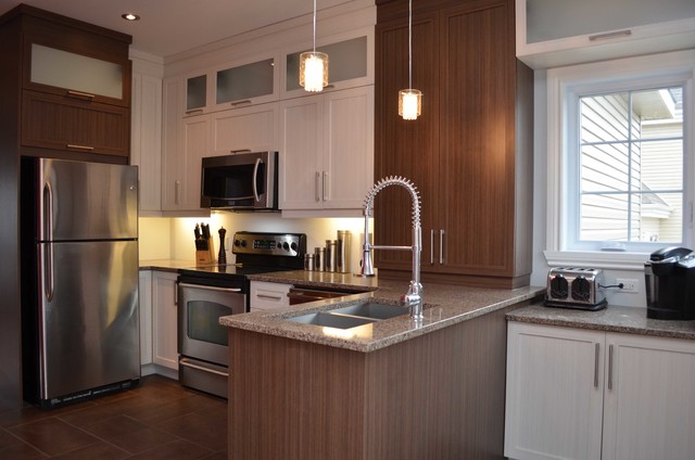 Construire &agrave; neuf contemporary-kitchen