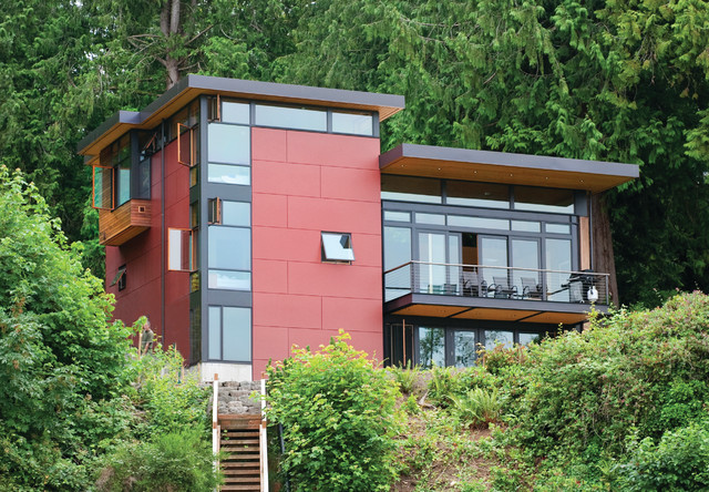Arrow Point contemporain-facade