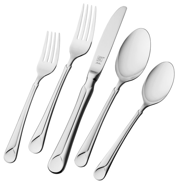 J.A.Henckels Provence 45Piece 18/10 Stainless Steel Flatware Set