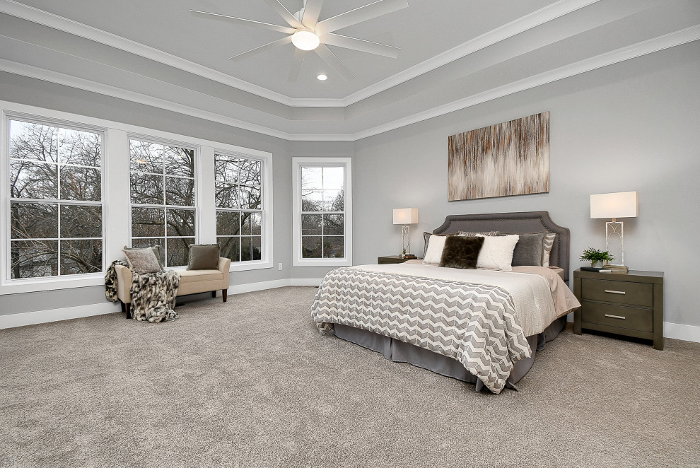 Bedroom - transitional bedroom idea in Columbus