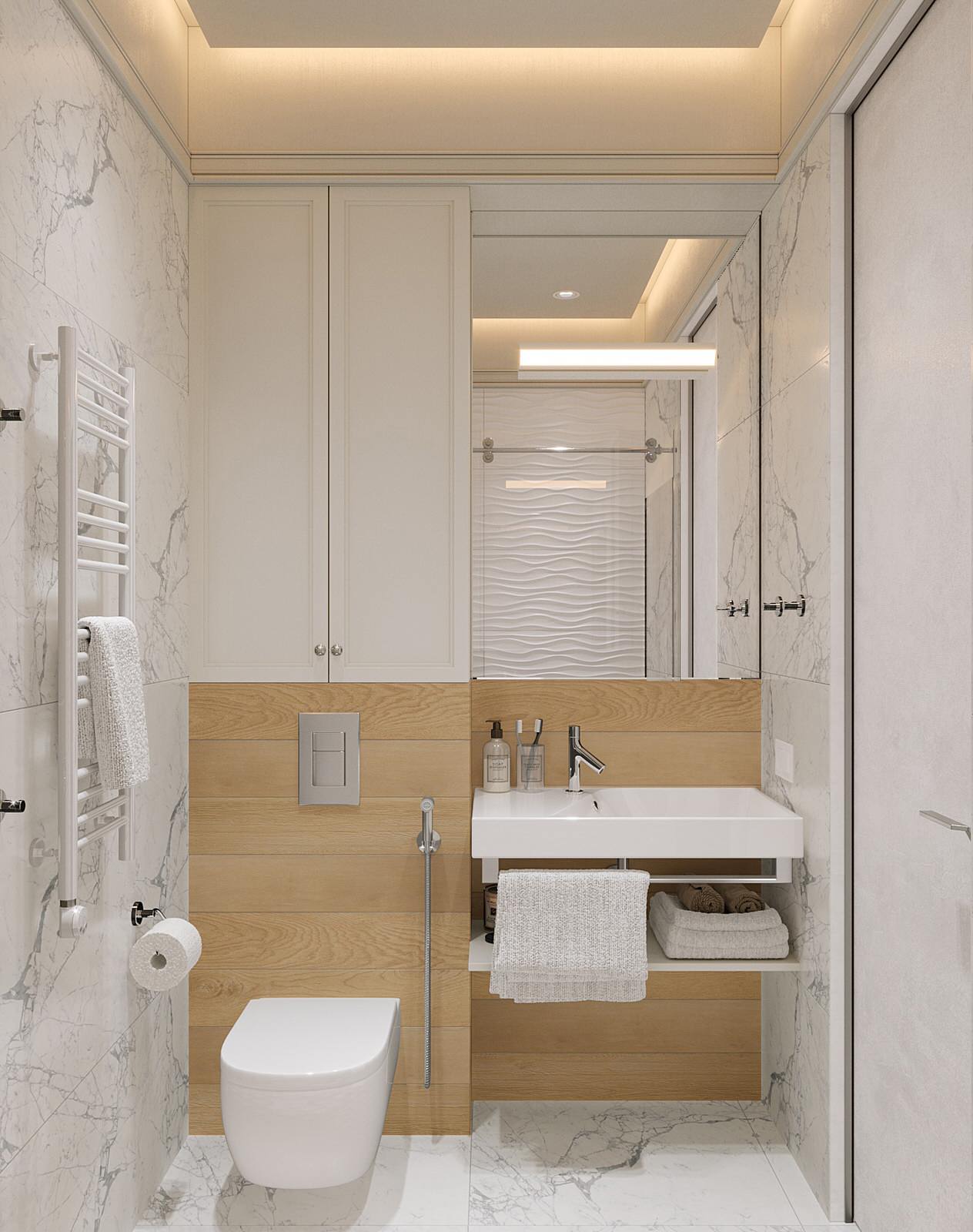 СВЕТЛЫЙ ИНТЕРЬЕР В ЖК ДОНСКОЙ ОЛИМП