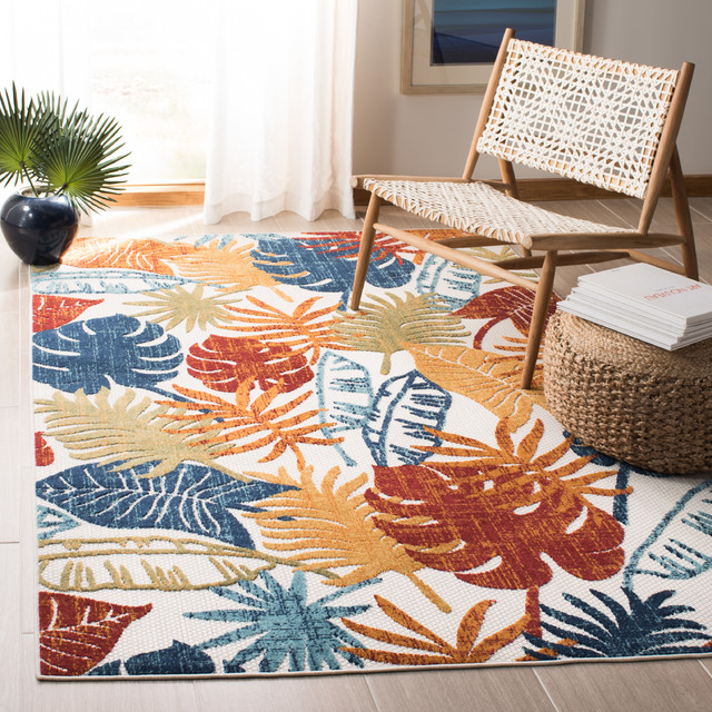 Safavieh Cabana Collection CBN831 IndoorOutdoor Rug, 5'3"x7'6