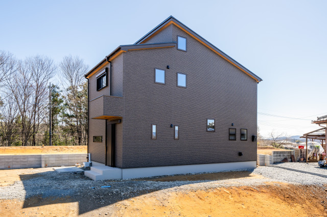 比企郡鳩山町PJ giapponese-moderno-facciata