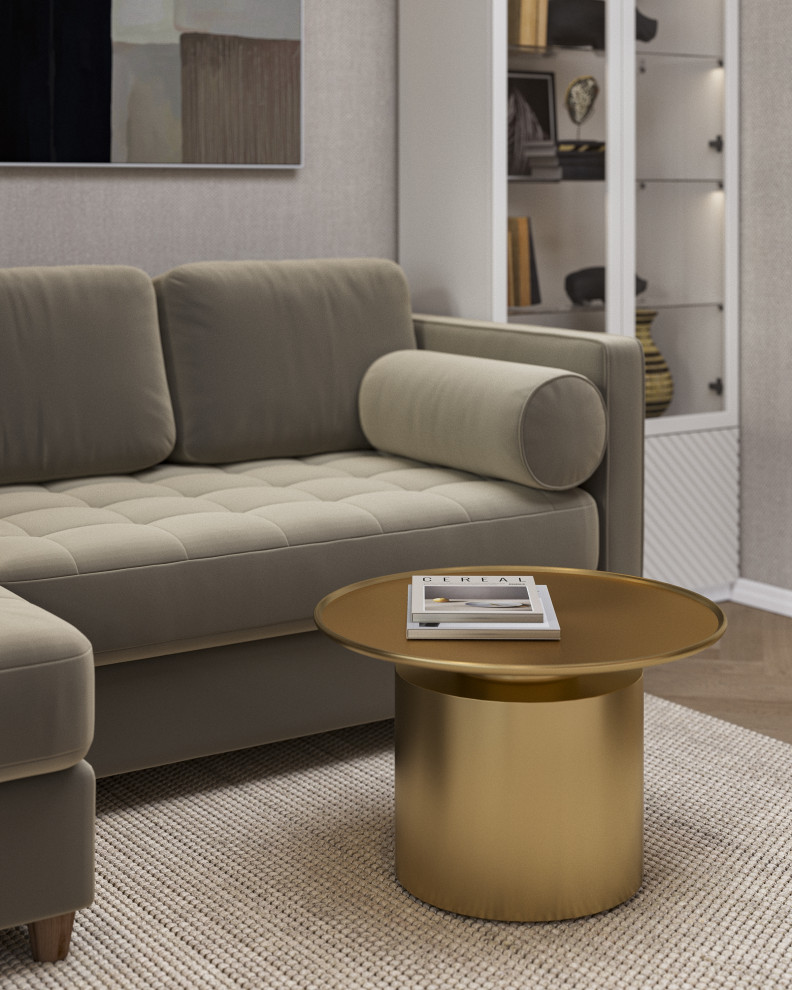 Стильная гостиная. Минимализм и неоклассика.