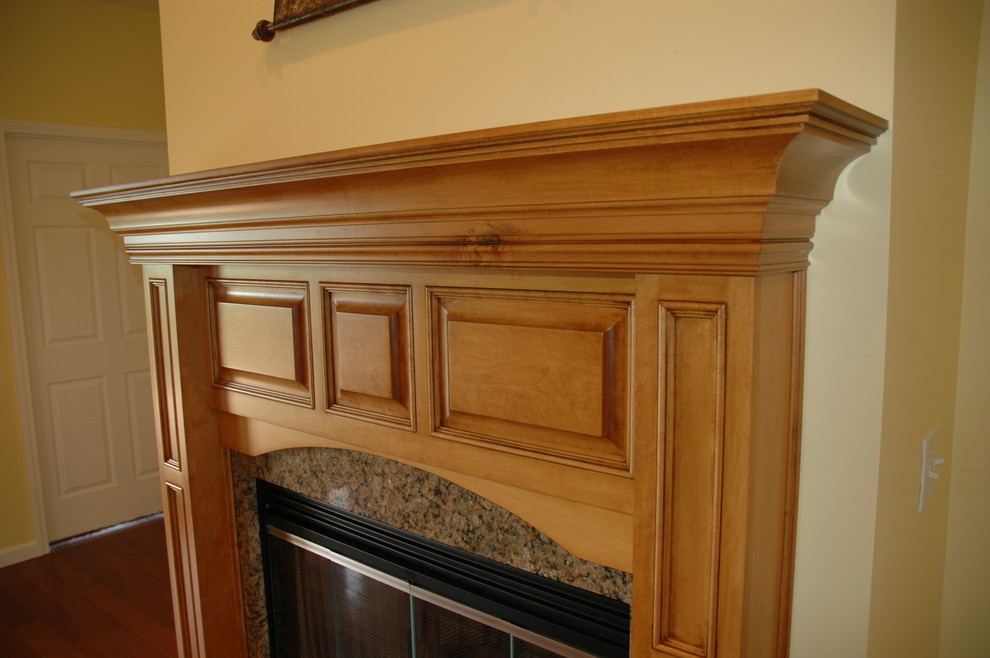 living room fireplace maple
