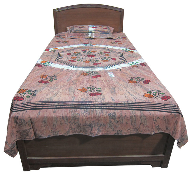 Indian Print Bedding Single Bed Cover 100 Cotton Paradise Twin Indian Print Bedding Single Bed Cover 100 Cotton Paradise Twin Size Mediterranean