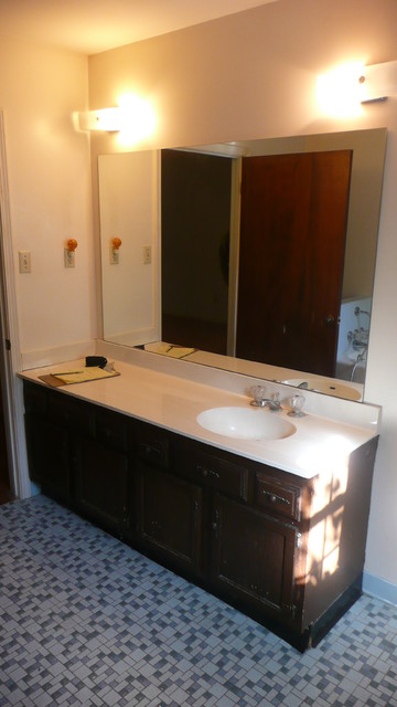 Transitional bathroom transitional