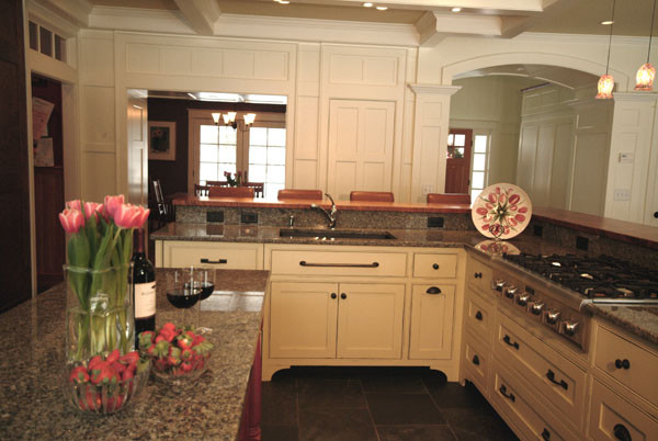 Elegant kitchen photo in Burlington