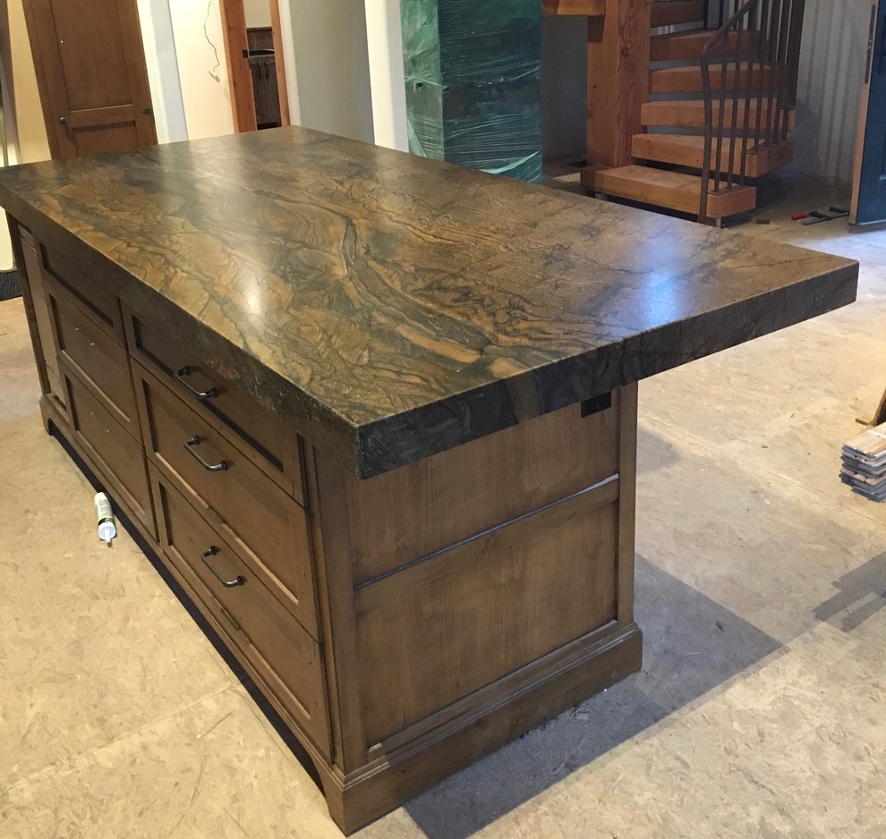 Inspiration for a rustic kitchen remodel in Phoenix