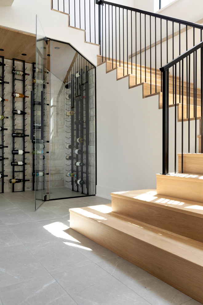 Design ideas for a classic wine cellar in Minneapolis.