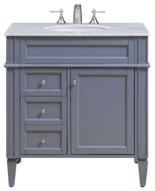 Park Avenue 32 Single Bathroom Vanity Set Transitional