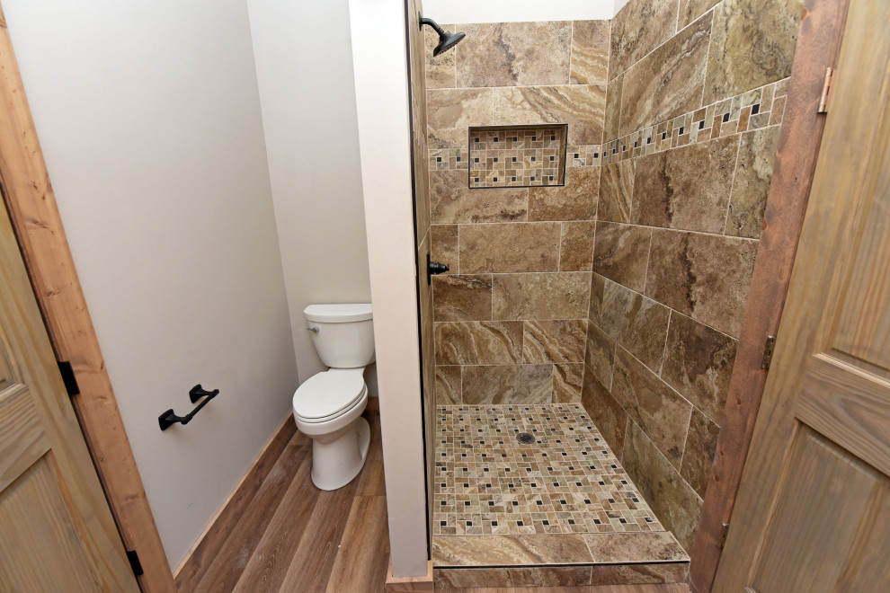 Inspiration for a rustic home design remodel in Atlanta
