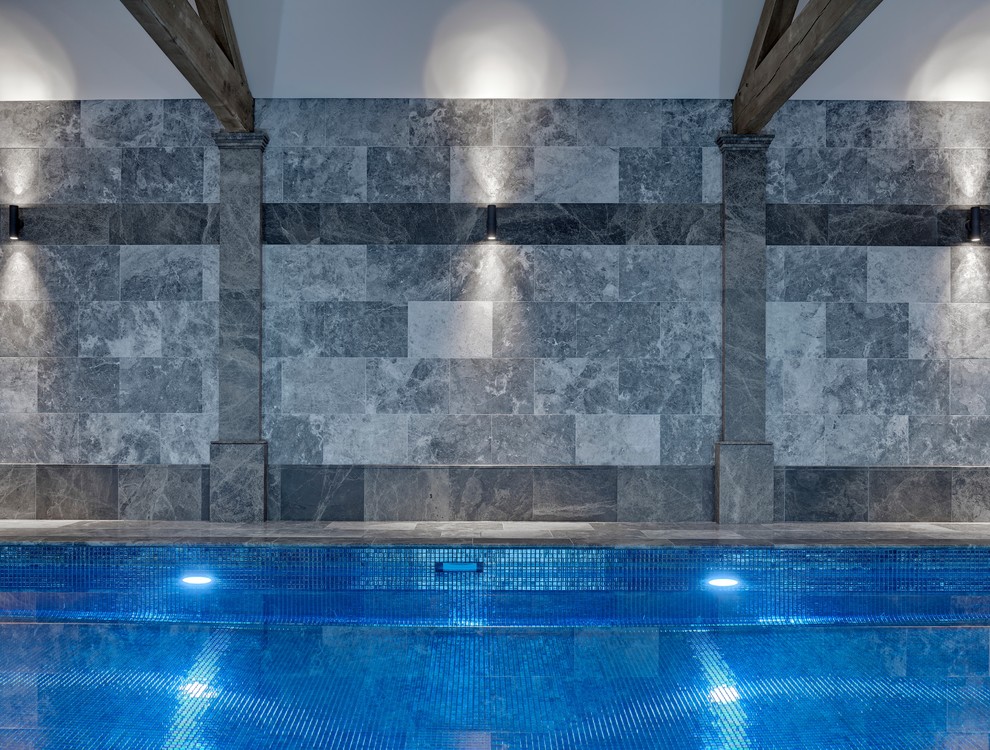 Traditional indoor swimming pool Craftsman Pool Cheshire by