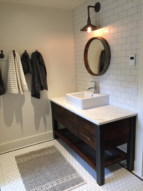 Bathroom Vanities And Millwork Rustic Bathroom Calgary By