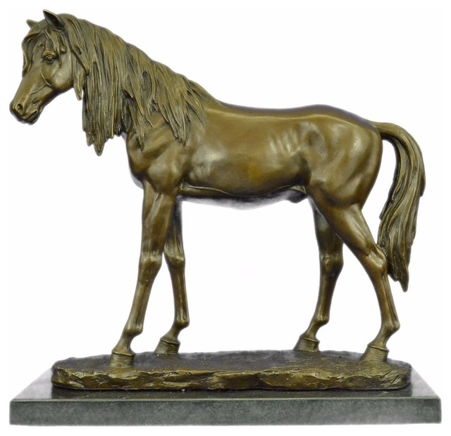 sculpture Arabian Horse Head bust trophy