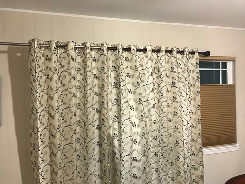 Which Color Curtain Rod To Choose Have 2 Options Stainless Steel And Brown Which Color Would Look Best Below Photo Left One Is With Right Curtain Rod