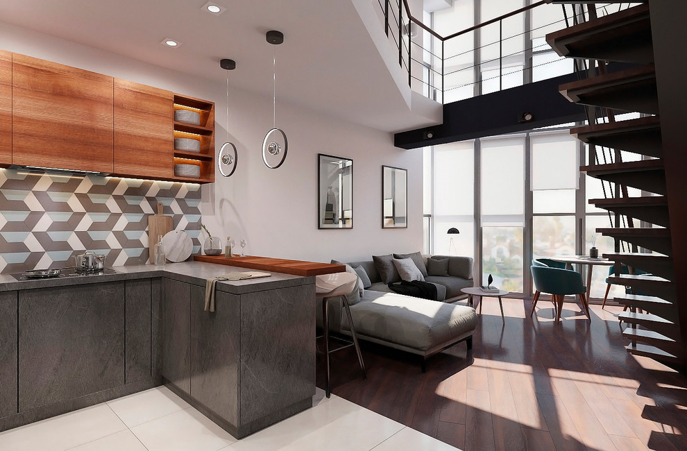 Двухуровневая квартира на Неве