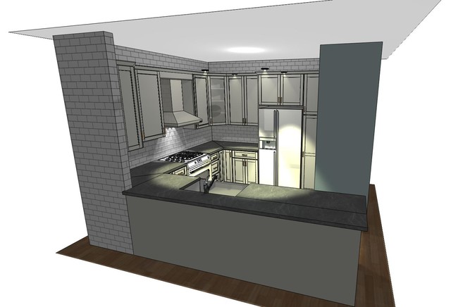 Kitchen - Chicago transitional-rendering