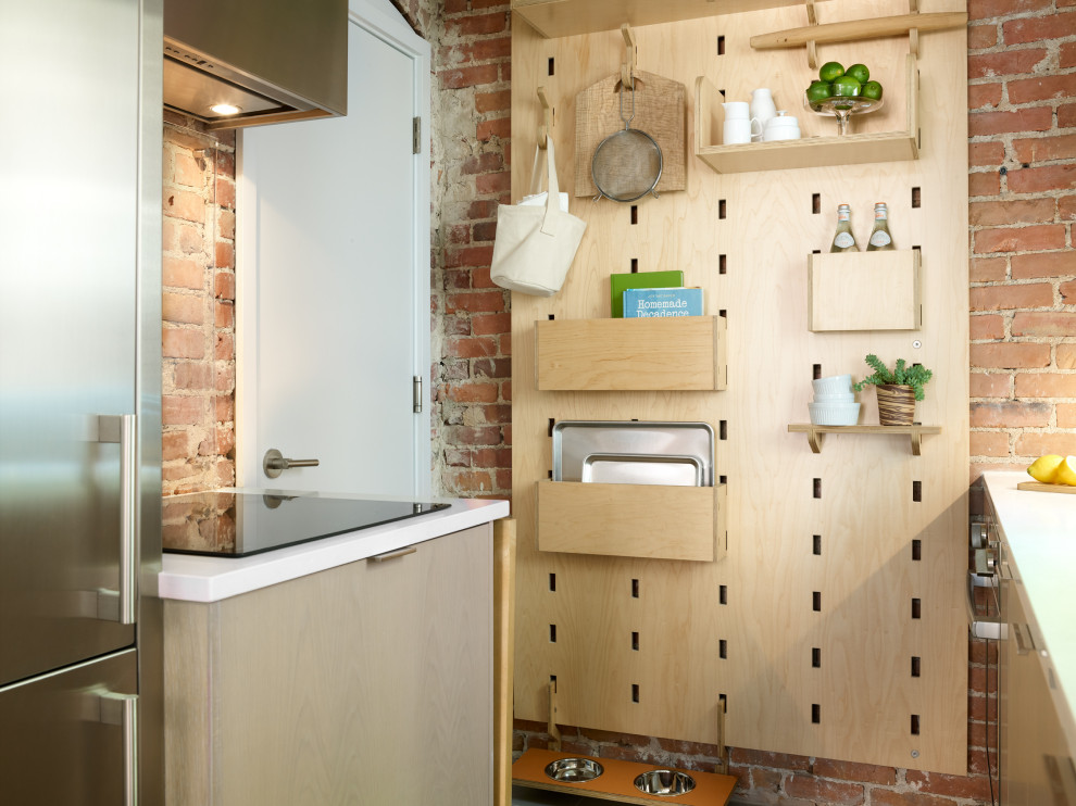 Trendy home design photo in Boston