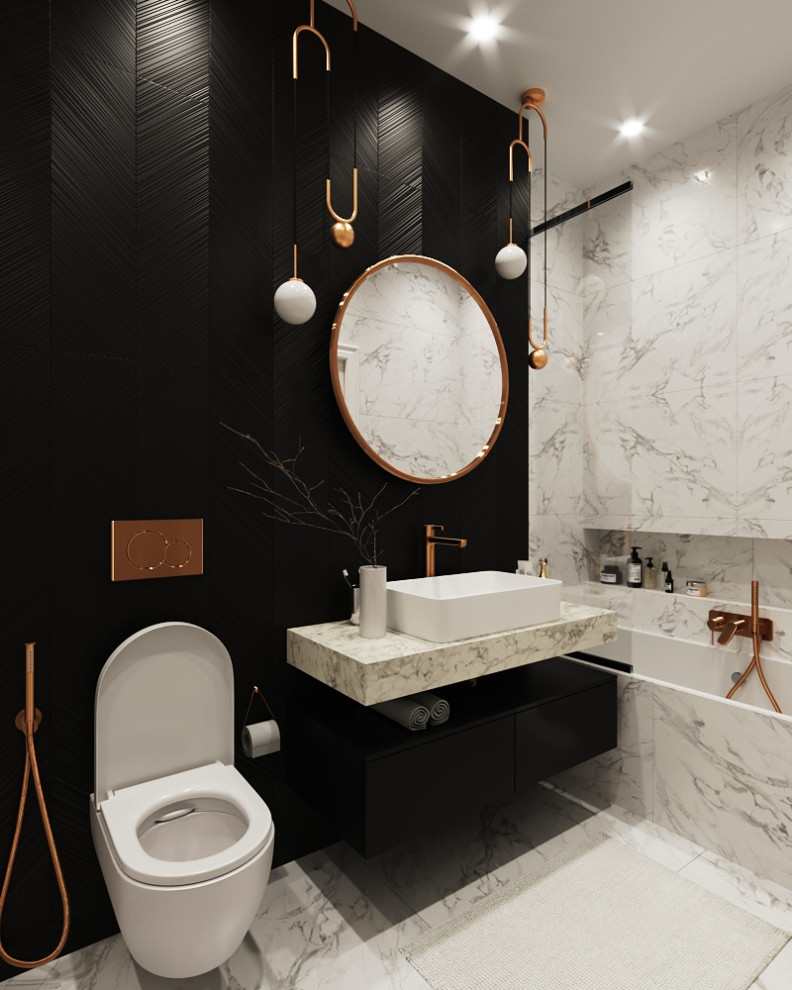 Санузел в современном классическом стиле