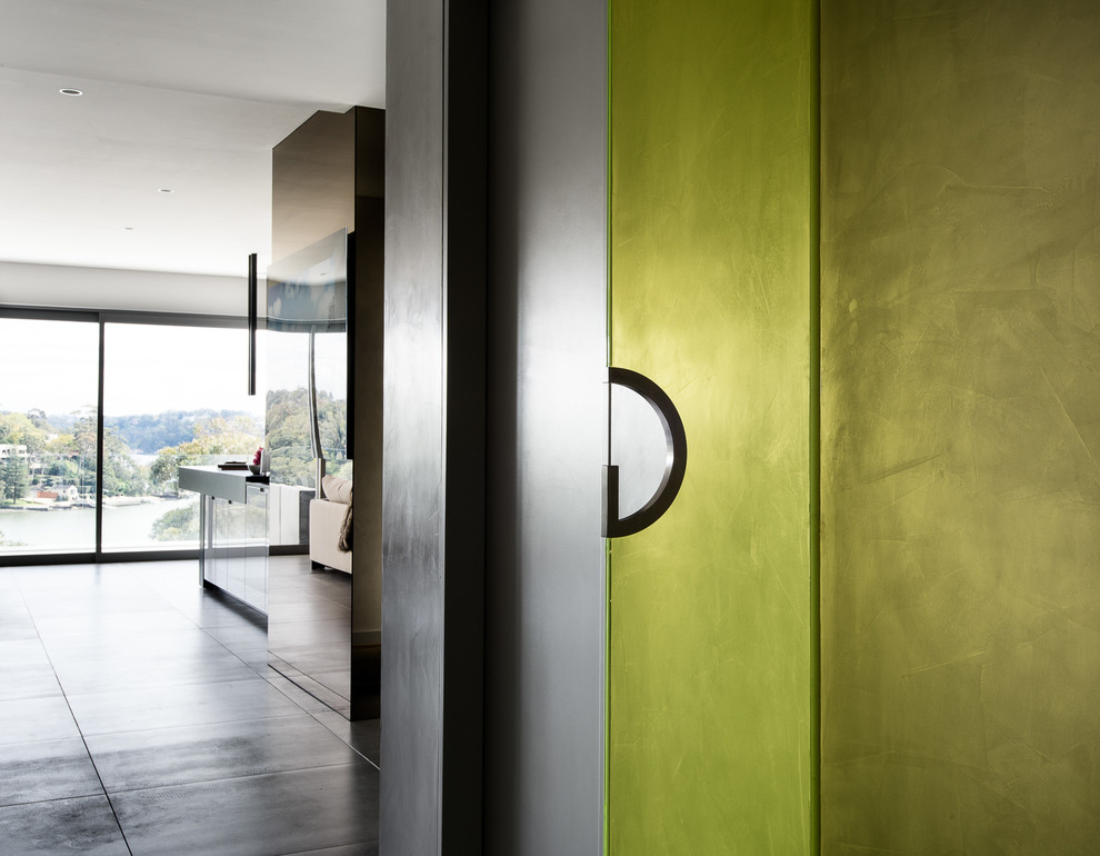 This is an example of a contemporary hallway in Melbourne.