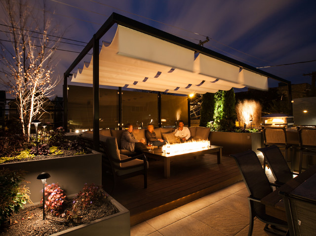 Gabled Transformation contemporary-terrace