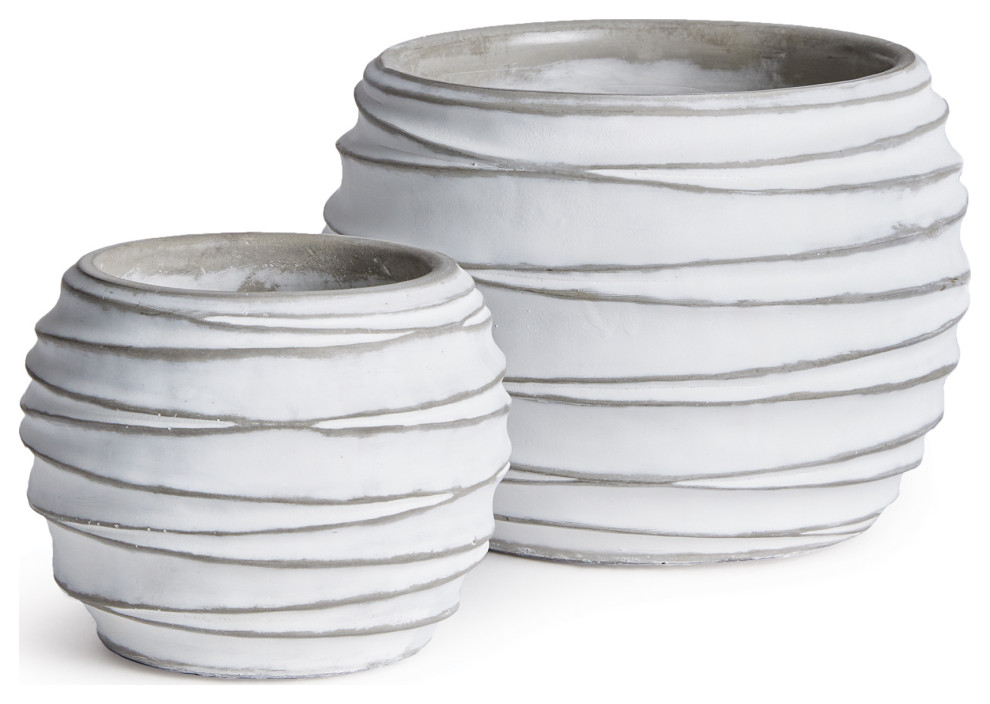 Kipha Concrete Pots, Set of 2