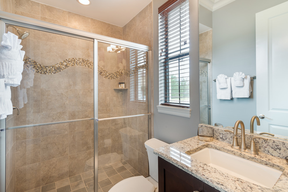 Watson Court Modern Mediterranean Residence | Reunion FL - Tuscan bathroom photo in Orlando