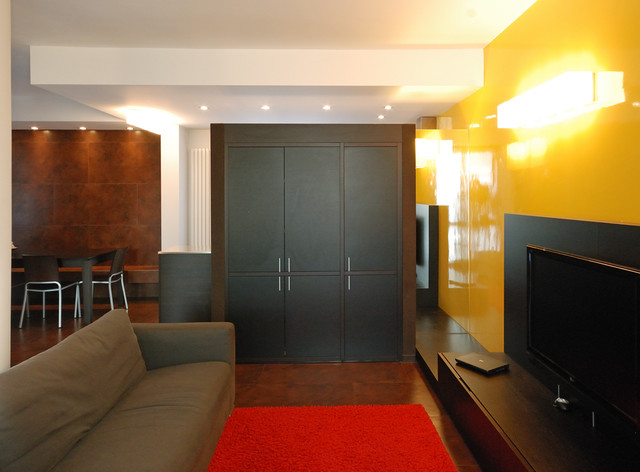 Una casa a Milano contemporain-salon