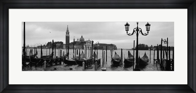 Gondolas venice italy by panoramic images framed art 34 5 x Gondolas venice italy by panoramic images framed art 34 5 x