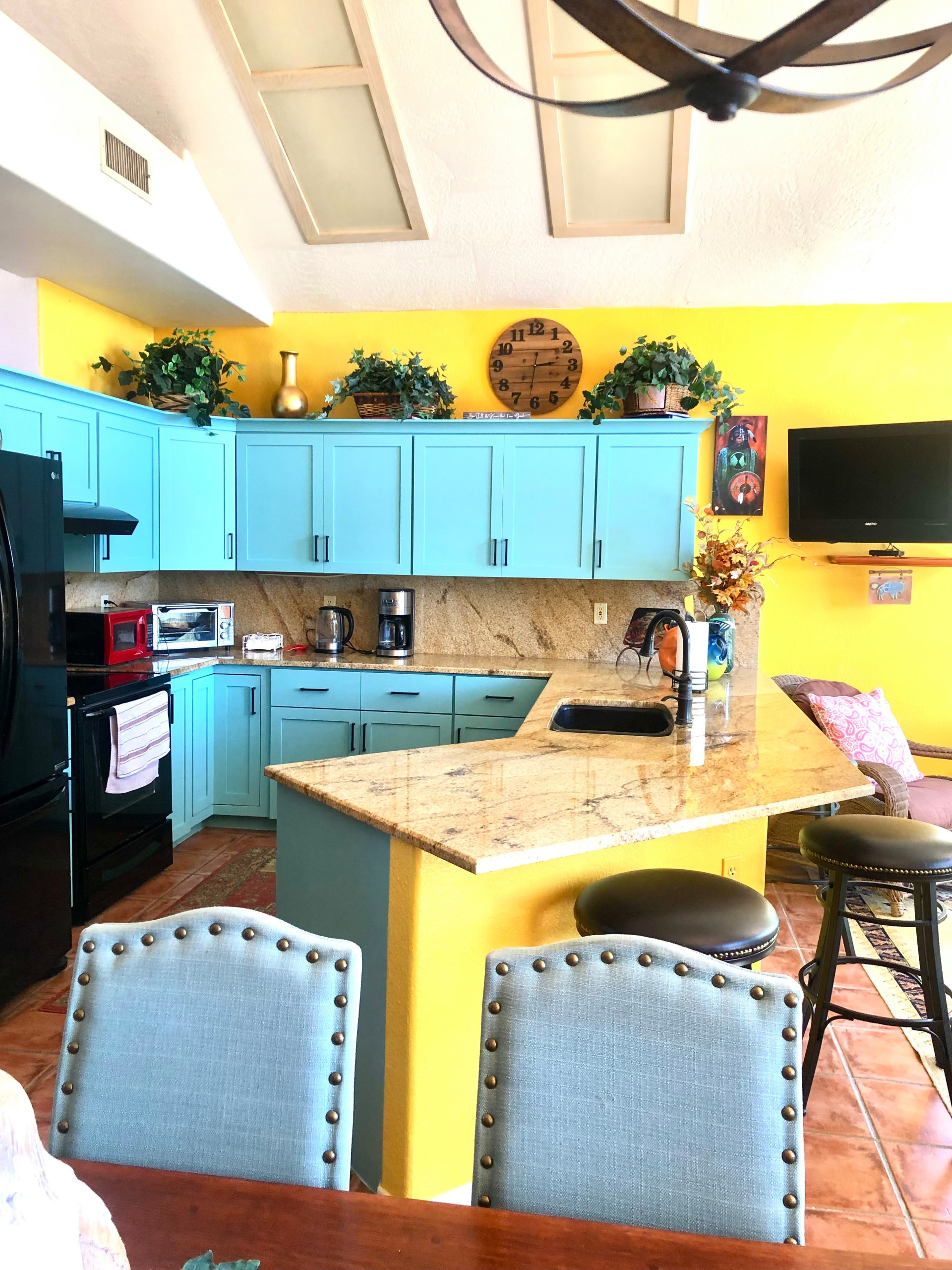 Teal Kitchen Cabinet Paint