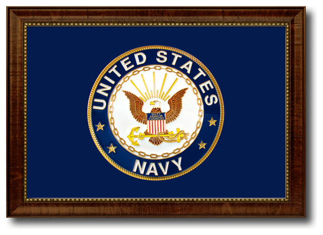 Us Navy Seal Military Flag Canvas Print 15 X21 Traditional Prints And Posters By Spotcolorart Usa Houzz - Us Navy Home Decor Items