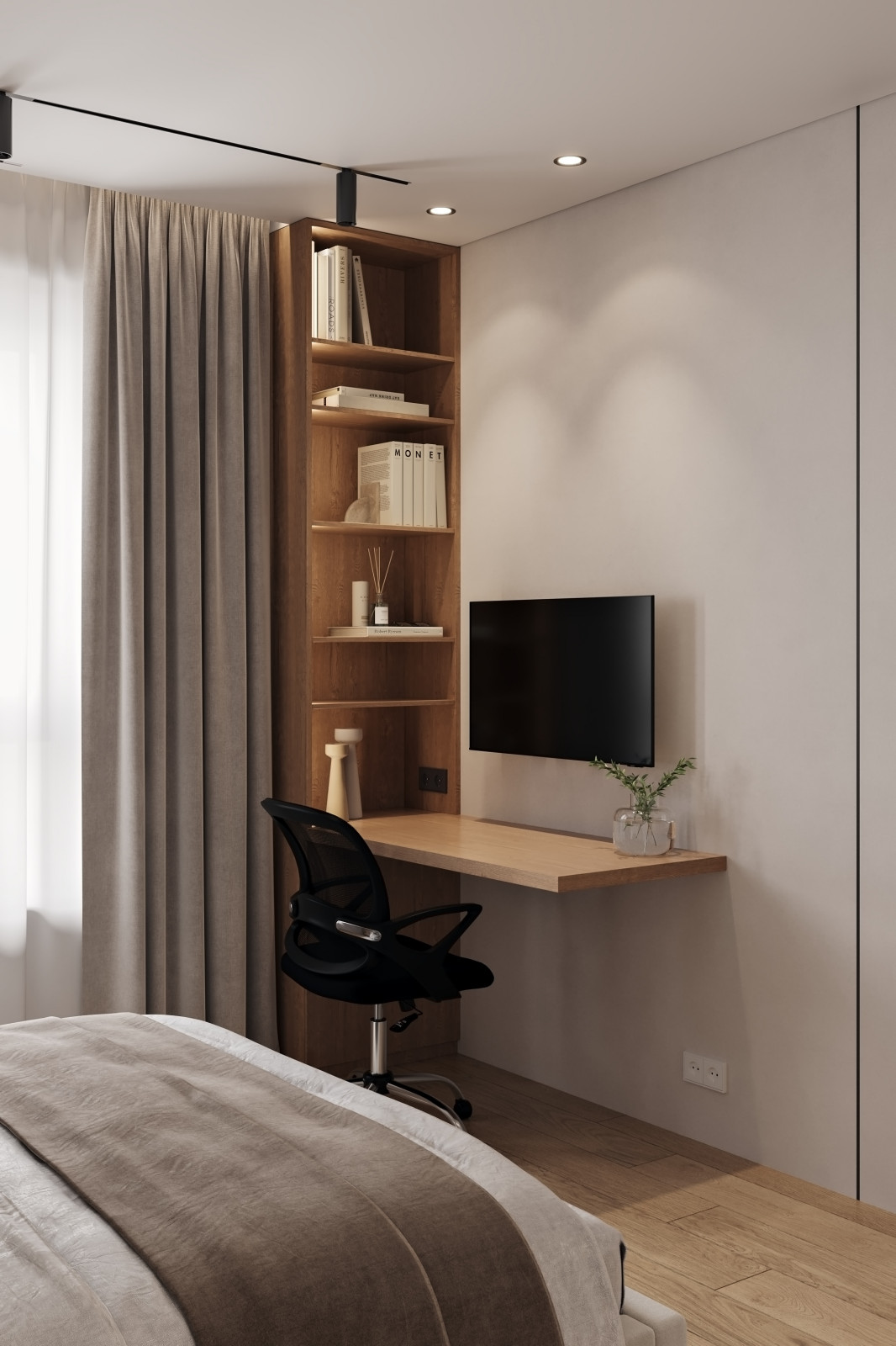 Дизайн интерьера квартиры в современном стиле в ЖК Селигер Сити, Москва