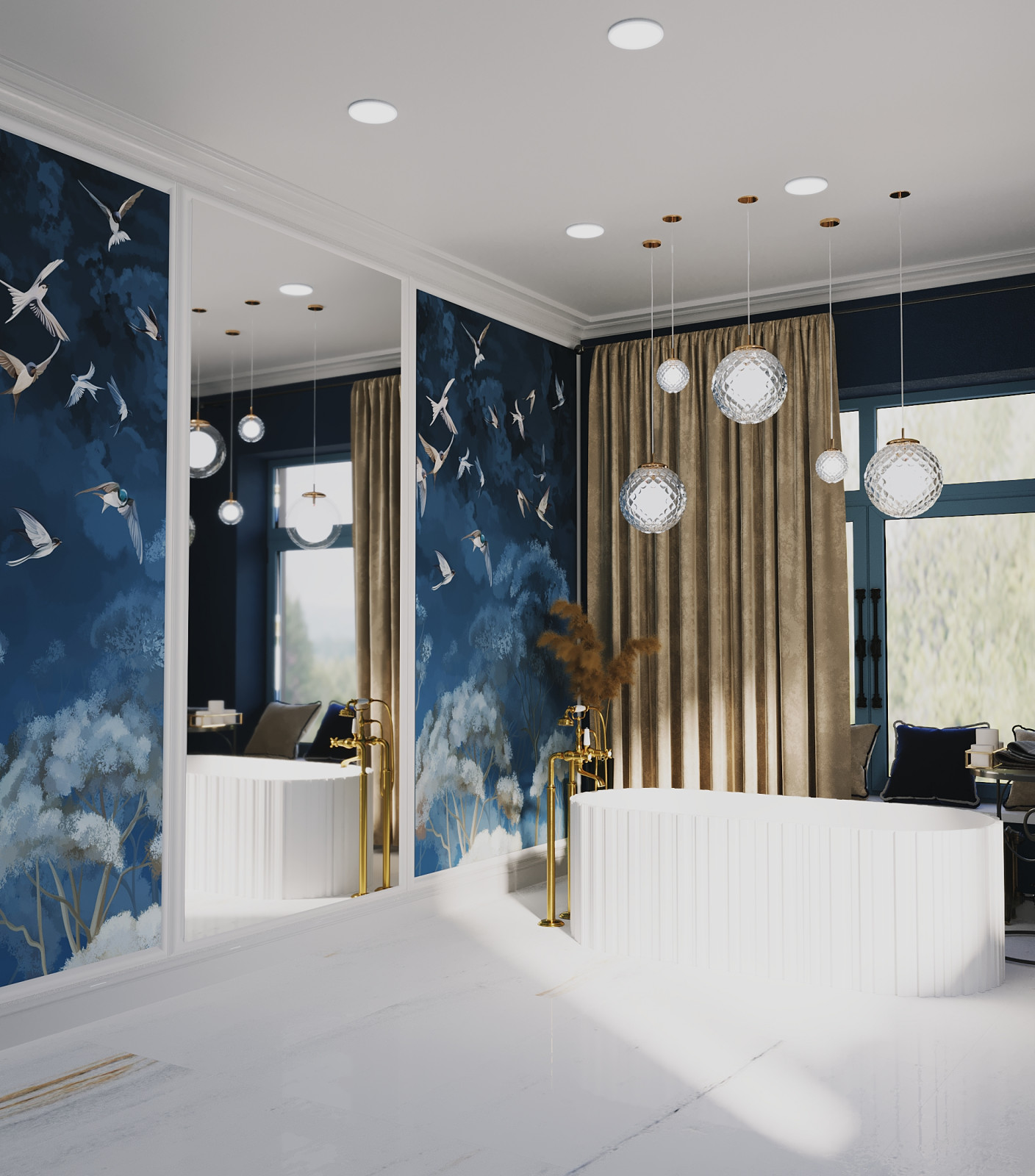 Усадьба с двумя флигелями.