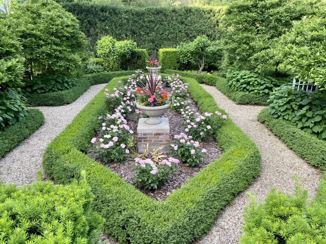 The Boxwood Garden with Gravel paths