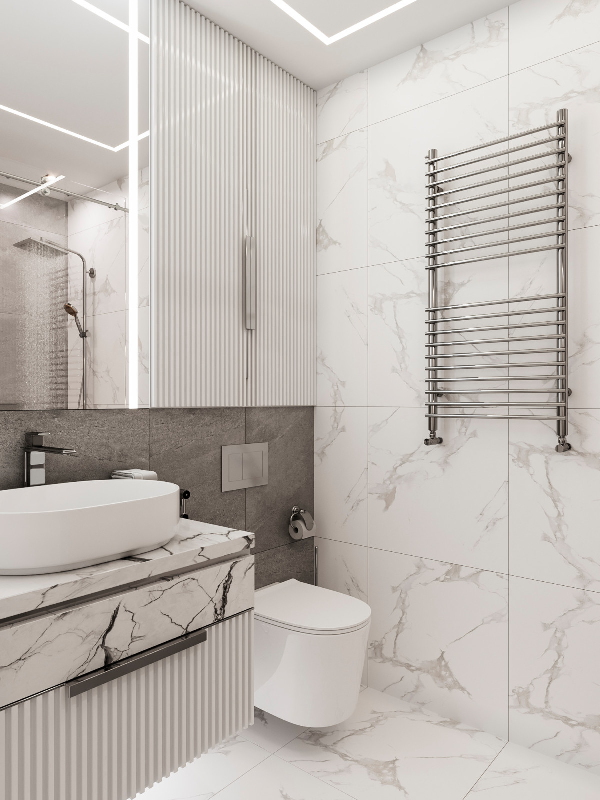 ДИЗАЙН ПРОЕКТ КВАРТИРЫ S=56,07 КВ.М.