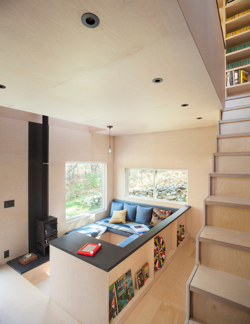 Micro Cabin contemporary-vardagsrum
