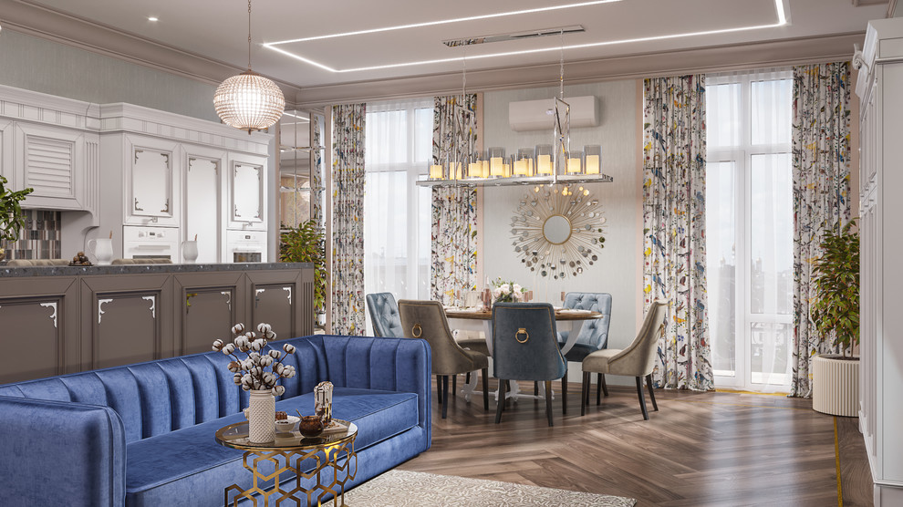 Дизайн проект квартиры "Элегантная роскошь"