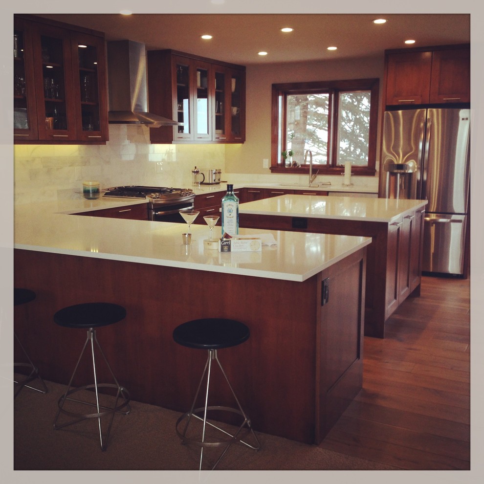 Inspiration for a transitional kitchen remodel in Denver