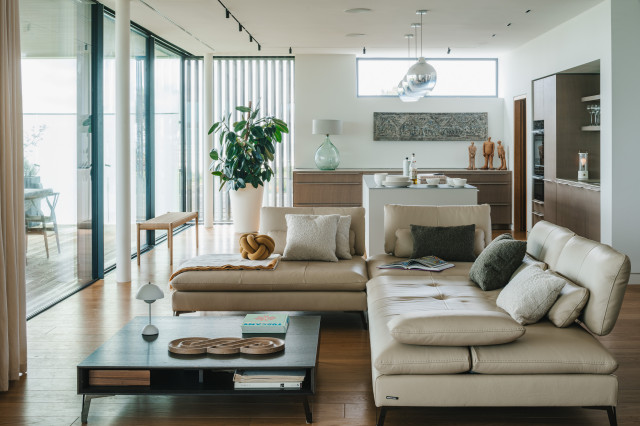 Beach Front Home coastal-living-room