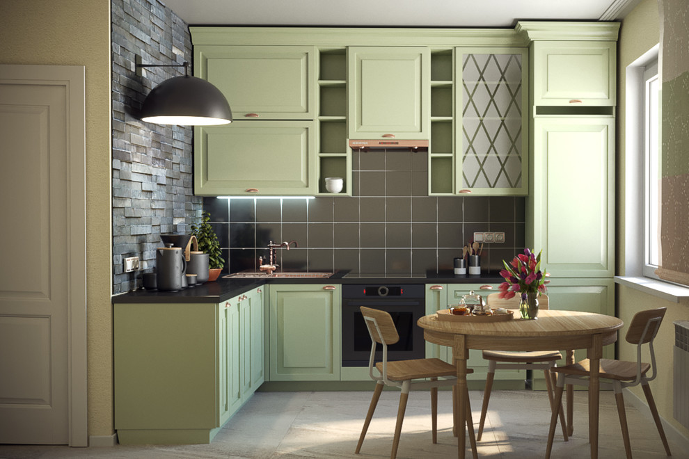 Визуализация кухни в однокомнатной квартире