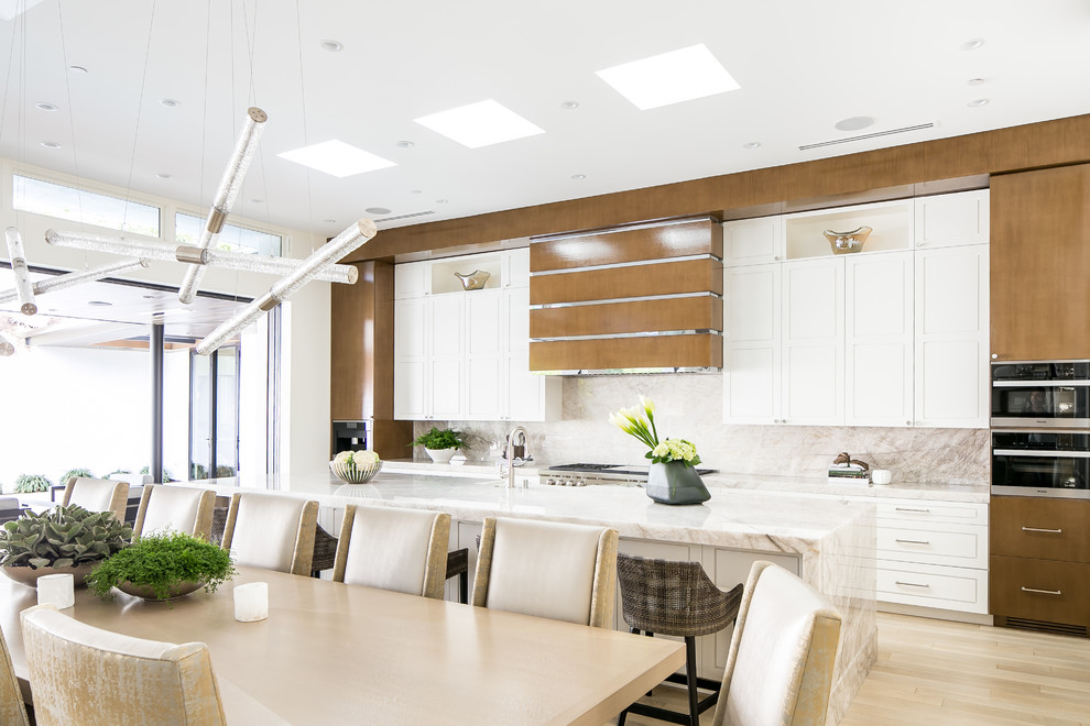 Inspiration for a contemporary home design remodel in Orange County
