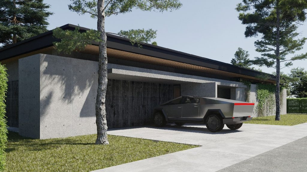 Частный дом в стиле Хай-Тек