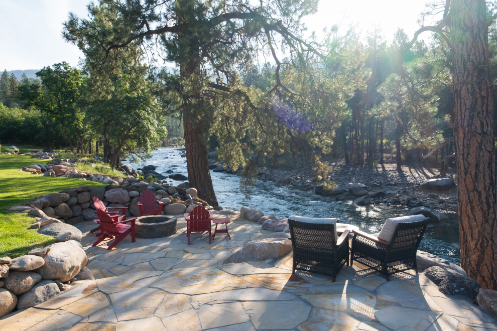 Patio - rustic patio idea